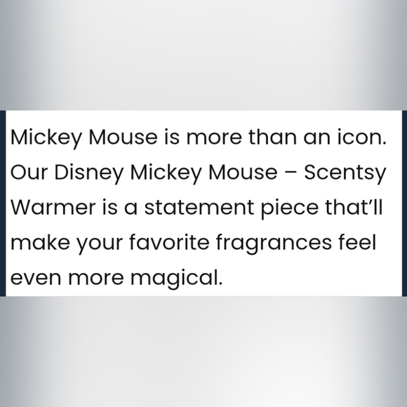 Scentsy Disney Mickey Mouse Wax Melt Warmer Black White Red Classic Enthusiasts - Picture 4 of 4